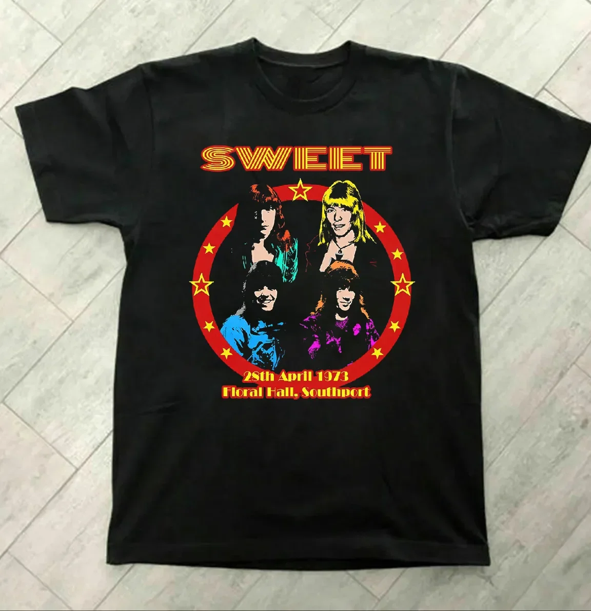 Sweet Band Tour Music Classic Short Sleeve Black All Size Shirt | eBay