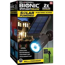 Bell + Howell Bionic Spotlight Deluxe Solar Powered Outdoor Motion Sensor LED Se