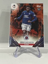 Dujon Sterling 2023-24 TOPPS UEFA CLUB COMPETITIONS #95 FLAGSHIP RC Inferno Foil