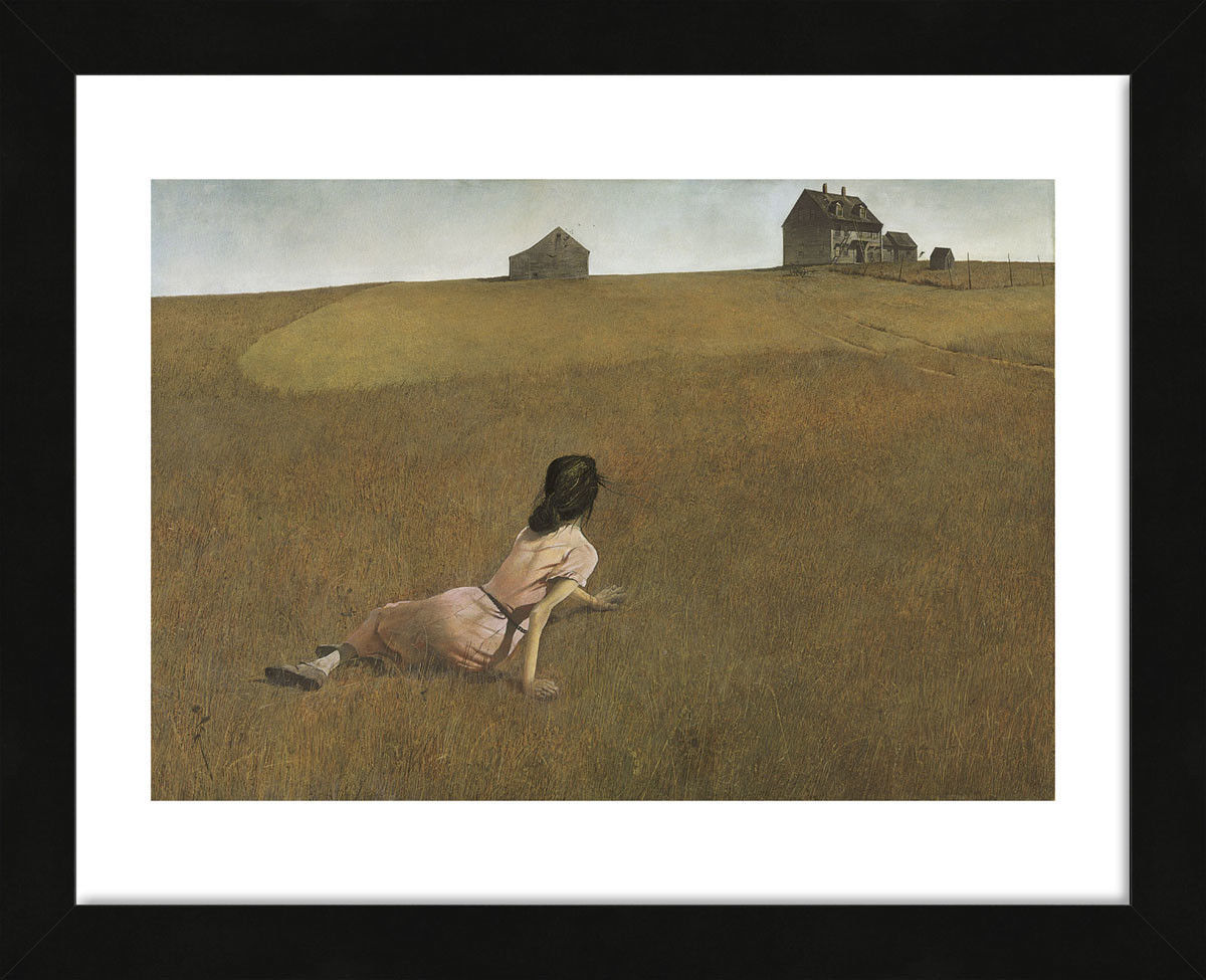 FRAMED ART Christina's World by Andrew Wyeth Print Woman