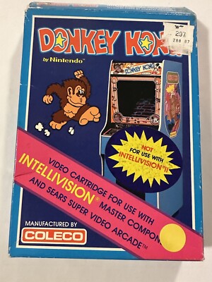 Donkey Kong (Intellivision 1982) Nintendo Vintage Video Game Cartridge Authentic