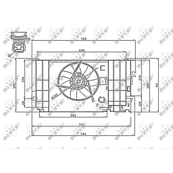 NRF 47740 LüFter MotorlüFter MotorküHler LüFtermotor LüFterrad KüHlerlüFter-image