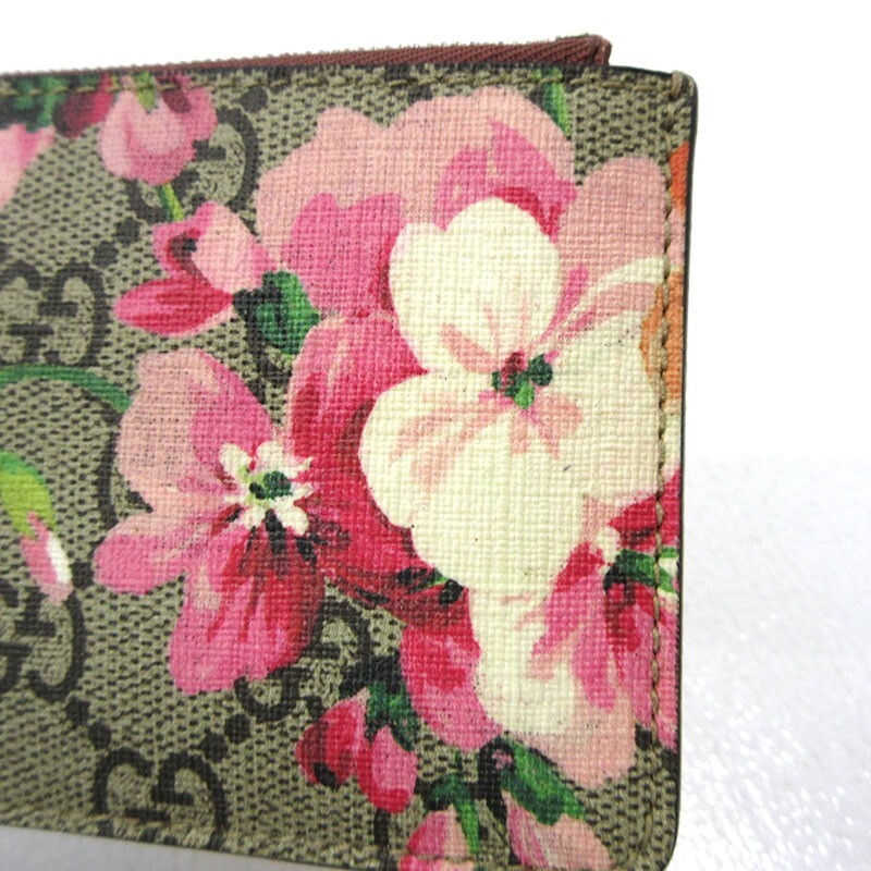 Gucci Blooms Floral Coin Case key case Beige Red GG with key Gucci Blooms Floral Coin Case key case Beige Red GG with key