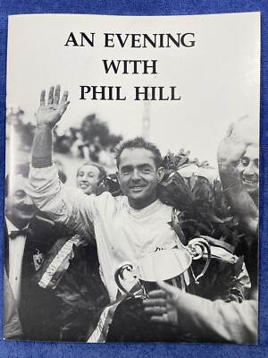 AN EVENING WITH PHIL HILL Rare Original Site Event Program Roast F1 Ferrari 