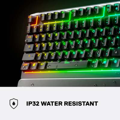 SteelSeries Apex 3 TKL RGB Gaming Keyboard – Tenkeyless 3 TKL