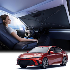 Car Windshield Sun Shade Umbrella - Silver Heat Shield UV Reflective Protect