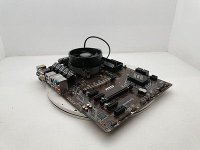 MSI B450-A Pro Max Motherboard W/ Ryzen 2600 8GB RAM - Missing I/O Shield #91