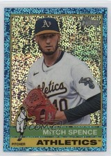 2025 Topps Heritage Chrome Light Blue Sparkle Refractor Mitch Spence #373 1i0l