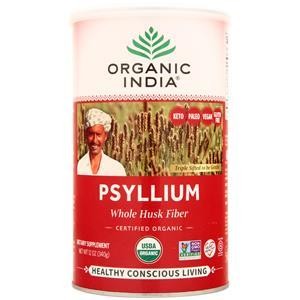 Organic India Psyllium Organic Whole Husk Fiber  12 oz