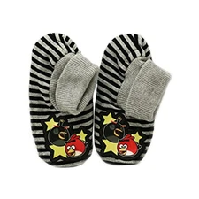 Angry Birds "SQUAK AMONGST YOURSELVES" Slipper Stripe Socks - Size 2 - 3 M/L