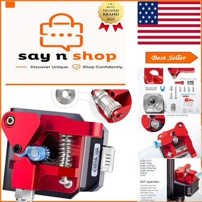 Precision Dual Gear Extruder with Nema 17 Motor for Ender 3 & CR10 Printers