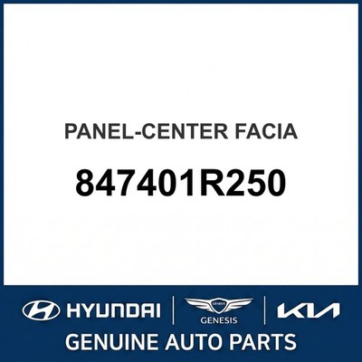 2015-2017 Hyundai Accent Panel-Center Facia OEM Neu 847401R250