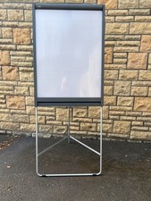 So easily portable Euro size flip chart easel