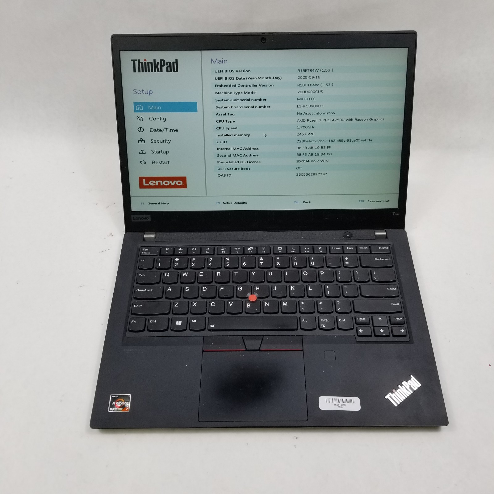 Lenovo ThinkPad T14 Gen 1 14