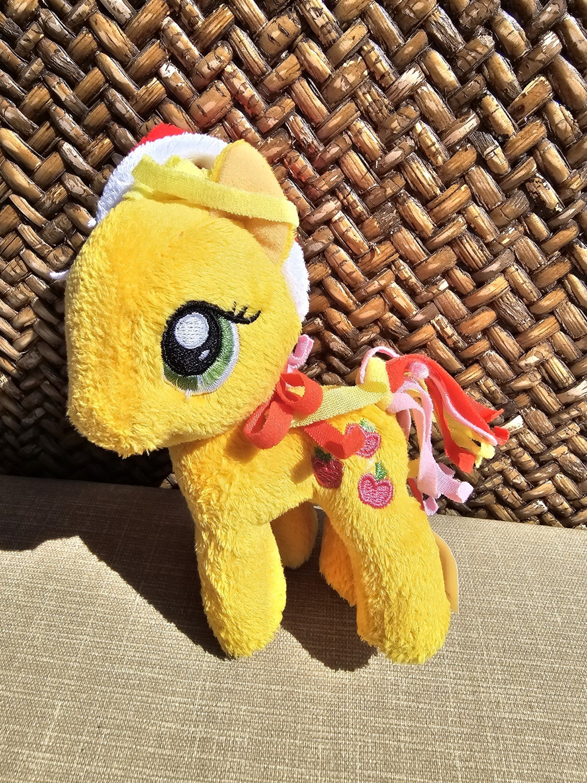 My Little Pony Natale Applejack Peluche 6" Peluche Cappello Babbo Natale