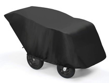 6 Seater Stroller Cover Waterproof 420D Oxford Cloth Black with Storage Bag