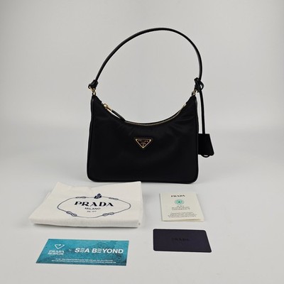 PRADA $1390 Black Re-Edition 2005 Mini Shoulder Bag New & Authentic