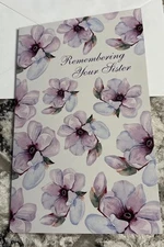 Sympathy Remembering Your Sister 5”x7.75" Stockwell Greeting Card