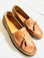 G.H. Bass Weejuns Marietta II Men’s 9W Brown Leather Tassel Loafers Brazil Made