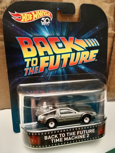 Hot Wheels Retro BACK TO THE FUTURE TIME MACHINE 2 REGRESO AL FUTURO 2 Edit - Imagen 4 de 11