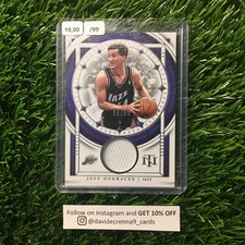 Jeff Hornacek 2023+24 Panini National Treasures #TM-HCK Jersey Patch - 50/99