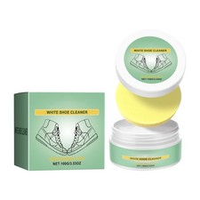 White Shoe Cleaner Cream W/ Wipe Sponge Multi-Purpose Cleansing  Stain Remover