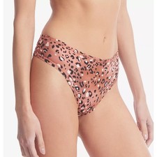 HANKY PANKY XL-XXLRGE PLAYSTRETCH PRINT NATURAL RISE THONG WILD SPOTS BROWN NWT