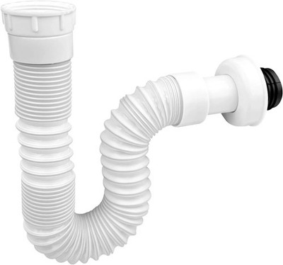 Plastic drainage pipe for washbasin, Geruchsverschluss Ablaufschlauch Bad, Flexi