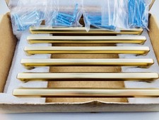 Champagne Bronze Zinc Alloy Solid Cabinet Pulls 6-1/4 Inch Hole Center 6 Pack