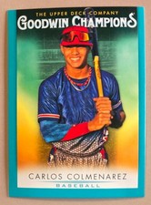 2021 Upper Deck Goodwin Champions Turquoise #11 Carlos Colmenarez