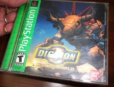 Digimon World (PS1,1999) Digimon Disc & Booklet, case cracked - UNTESTED!