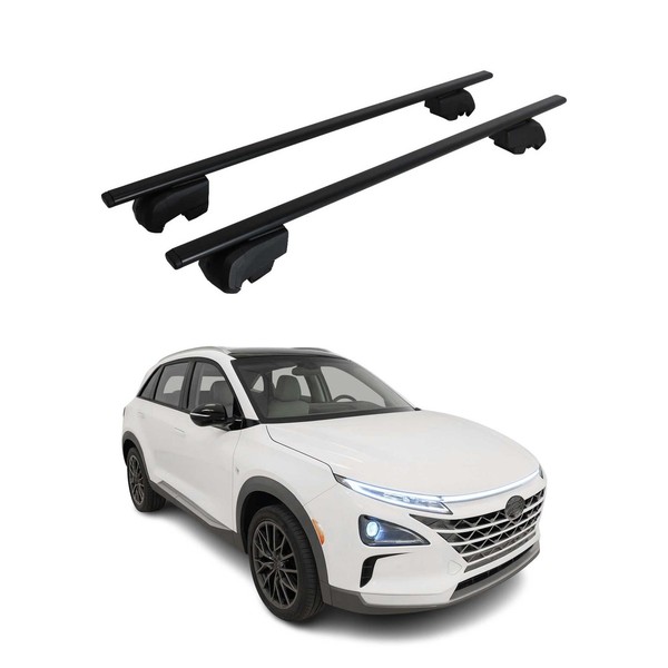 DachträGer GepäCkträGer FüR Hyundai Nexo 2019-2026 GrundträGer Abe Schwarz-image