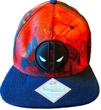 NEW MARVEL SPIDER MAN Red Black Baseball Cap, Snap Back, One Size Fits All
