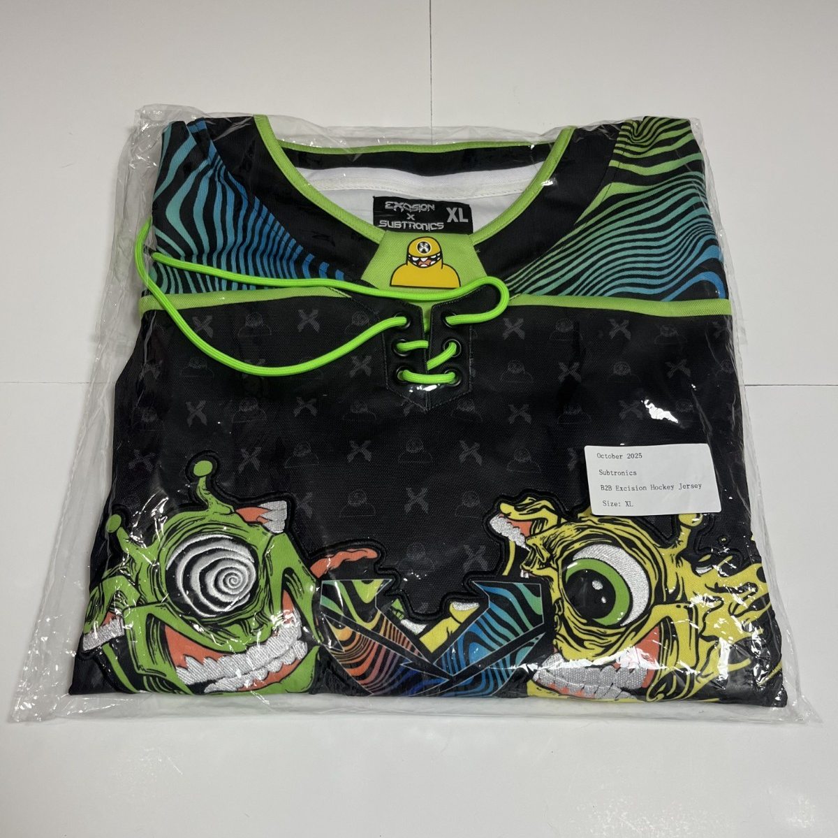 Subtronics B2B Excision LL 2025 Hockey Jersey New Sealed in Bag