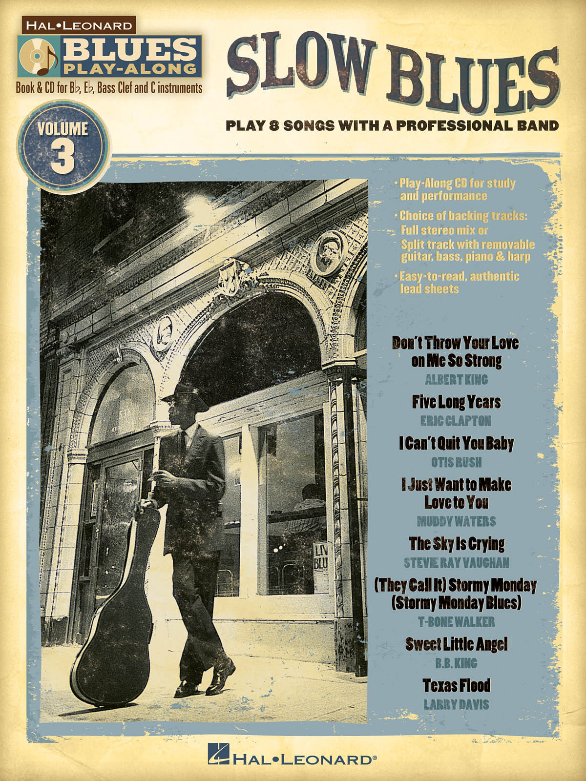 Slow Blues Play-Along Vol 3 - Bb Eb C BC Instruments Sheet Music Book with CD
