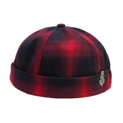 Docker Cap Brimless Hat Sailor Skullcap Beanie Retro Rolled Cuff Worker