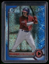 2022 Bowman #BCP-21 Jose Pastrano Chrome Prospects Blue Shimmer Refractors #/150