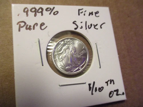 Walking Liberty Design  1/10 Troy Oz .999 Fine Silver Round #89