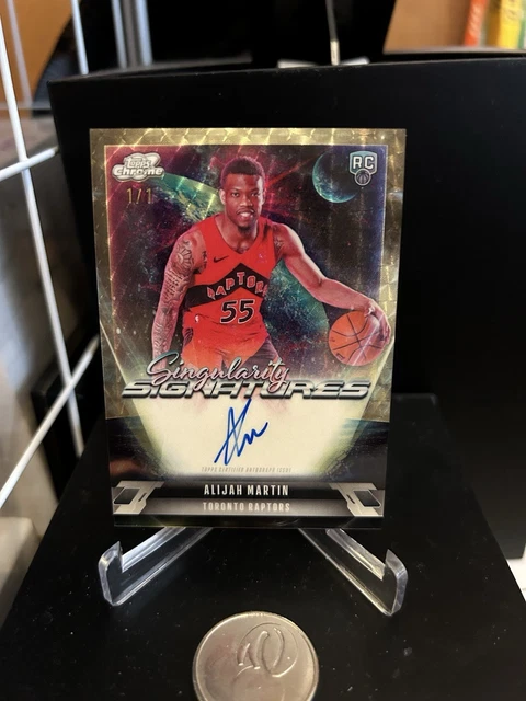 2025-26 Topps Chrome Cosmic Alijah Martin Singularity Auto RC Superfractor 1/1