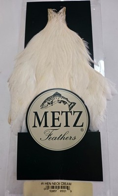 Metz#1  Hen Neck   ''  Cream  ''  Dry, Soft Webby Hackle