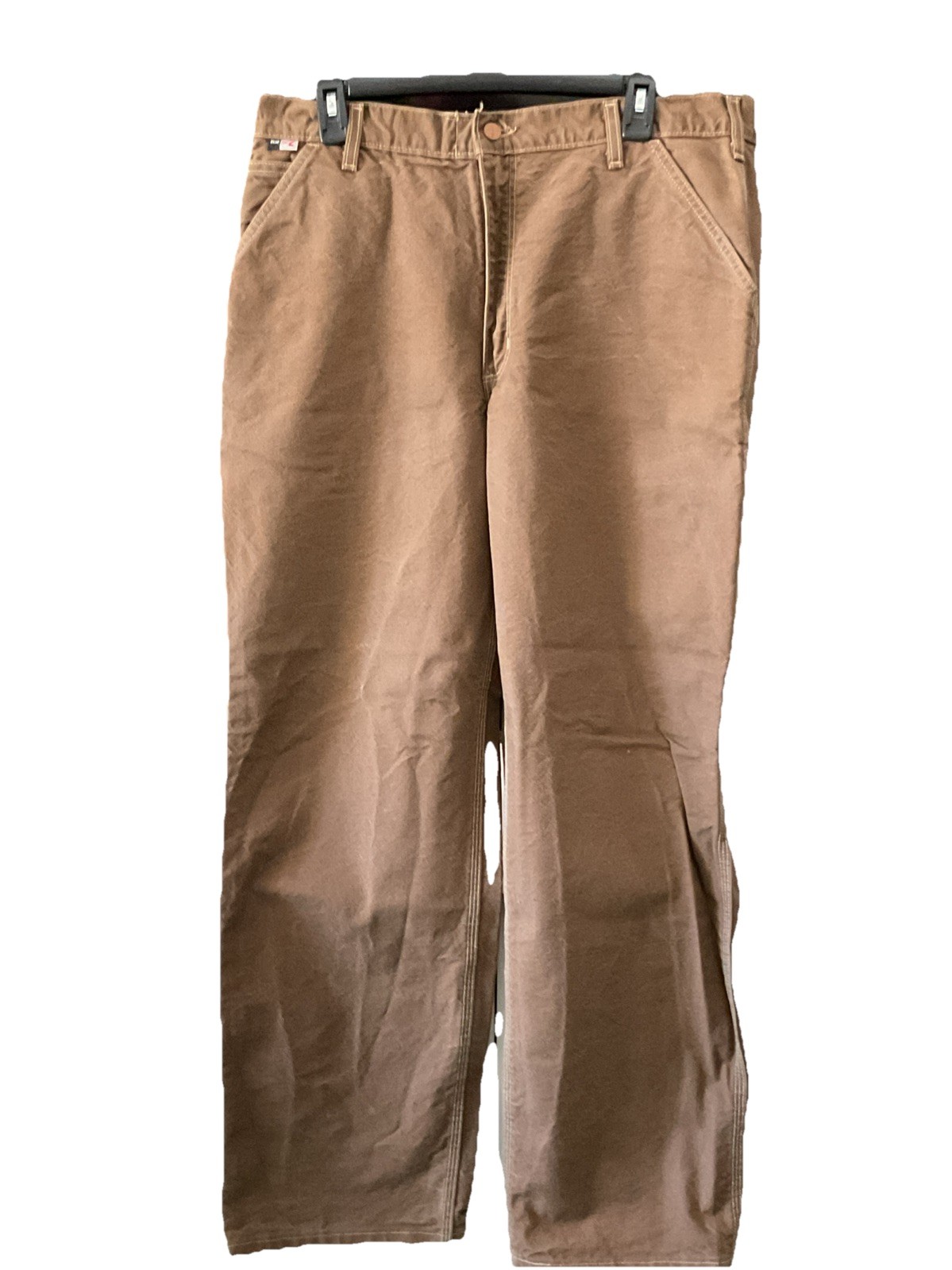 Carhartt FR Flame Resistant Mens 36x32 Brown Canvas Work Pants 100791-246 CAT2