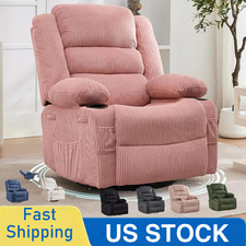 Swivel Recliner Chair Non Slip Glider Recliner Chair with Cup Holder Sofa Couch
