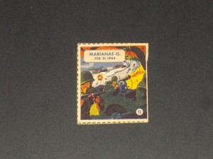 1944 Quaker Kollector's Klub BATTLE STAMPS (F279-22) #15, Marianas Islands