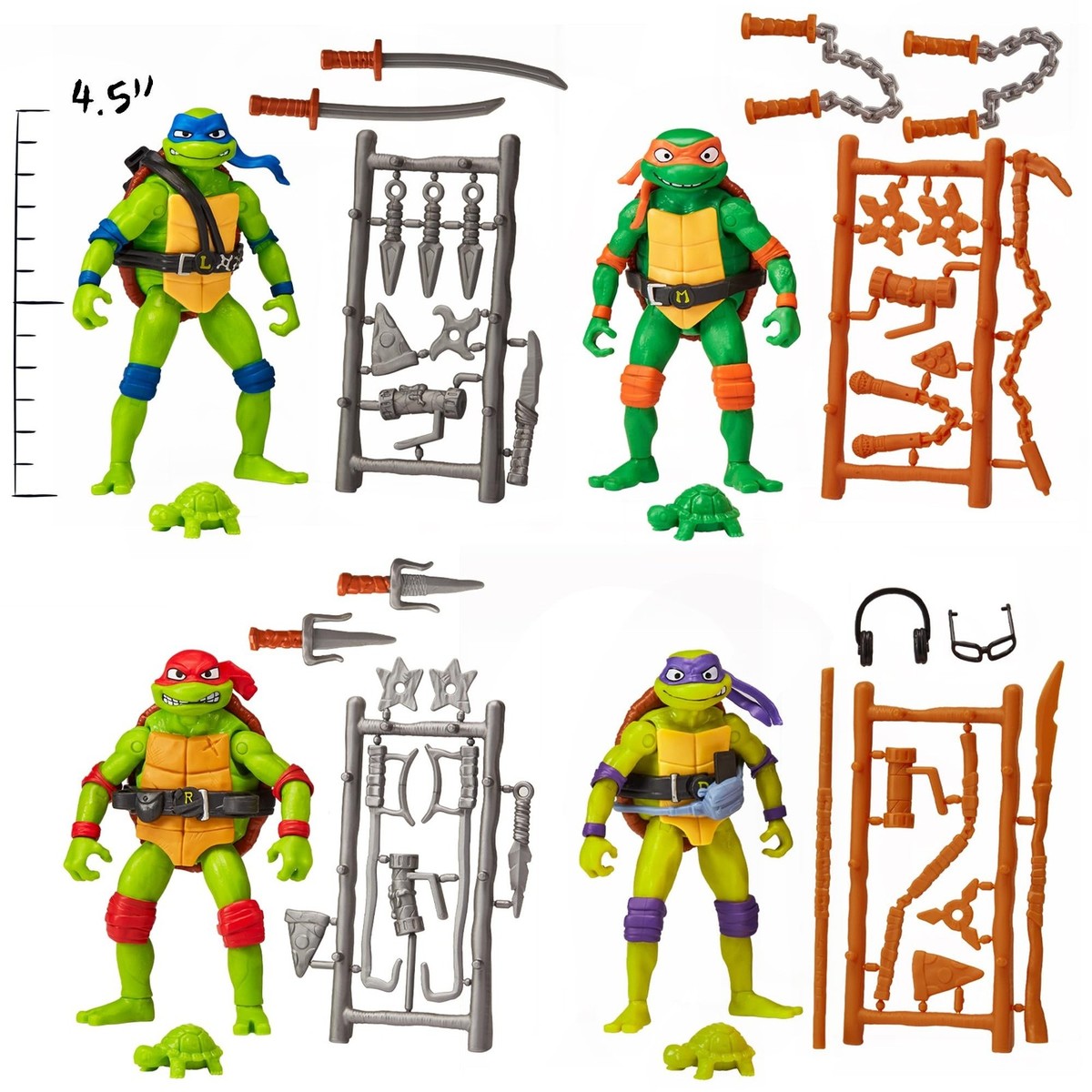 Teenage Mutant Ninja Turtles: Mutant Mayhem Basic Figure Turtle 4