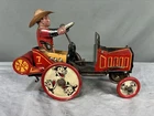 Vintage Marx Tin Wind-Up Cowboy Whoopee Car