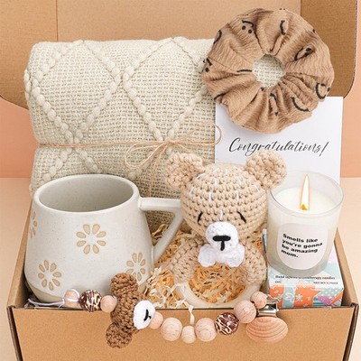 Elysirise New Mom Gift Basket After Birth, Baby Shower Present, Baby Boy Preg...