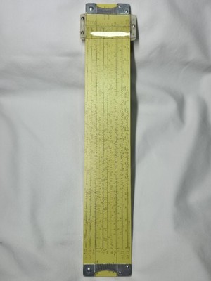 VINTAGE 1959 PICKETT N4-ES VECTOR TYPE LOG DUAL BASE SPEED SLIDE RULE WITH Case