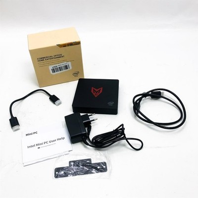 MII-V Mini PC Desktop License Windows 10 Multimedia Office Computer, 4GB Ram 64G