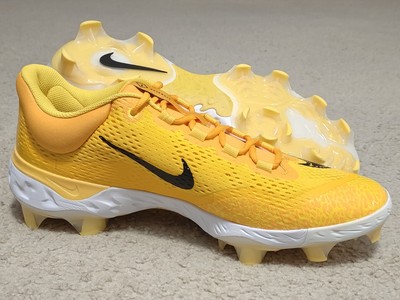Nike Alpha Huarache Elite 4 MCS Baseball Cleats Yellow DX6962-701