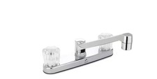 2-Handle Kitchen Faucet Chrome Finish. RV, Utility Room Sink New